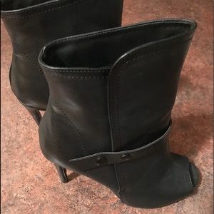 Beau+Ashe Peep Toe Booties